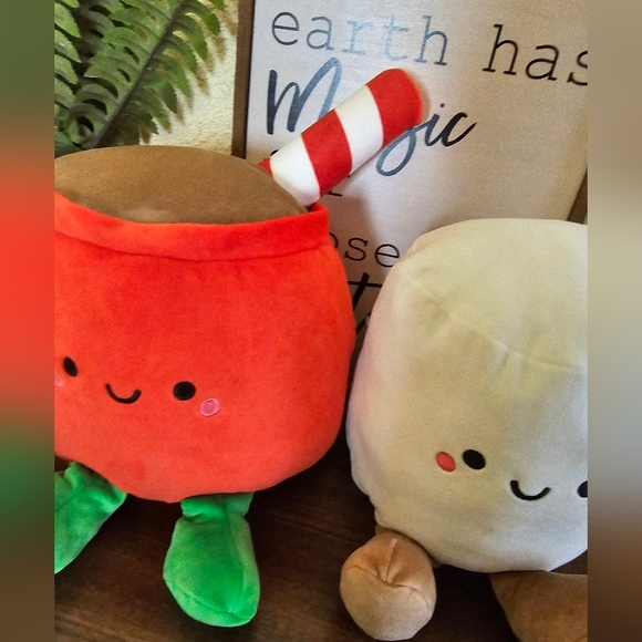 Hallmark Hot Cocoa and Marshmallow Magnetic Plush 18 Inch Better Together BFF - Picture 5 of 16